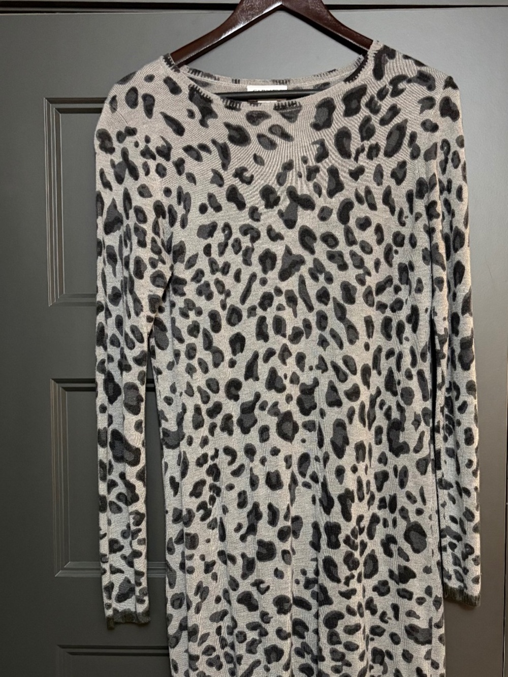 Leopard sweater dress